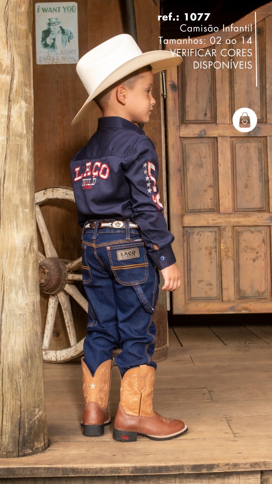 Coleção Looks Infantis – O Visual Completo do Pequeno Cowboy